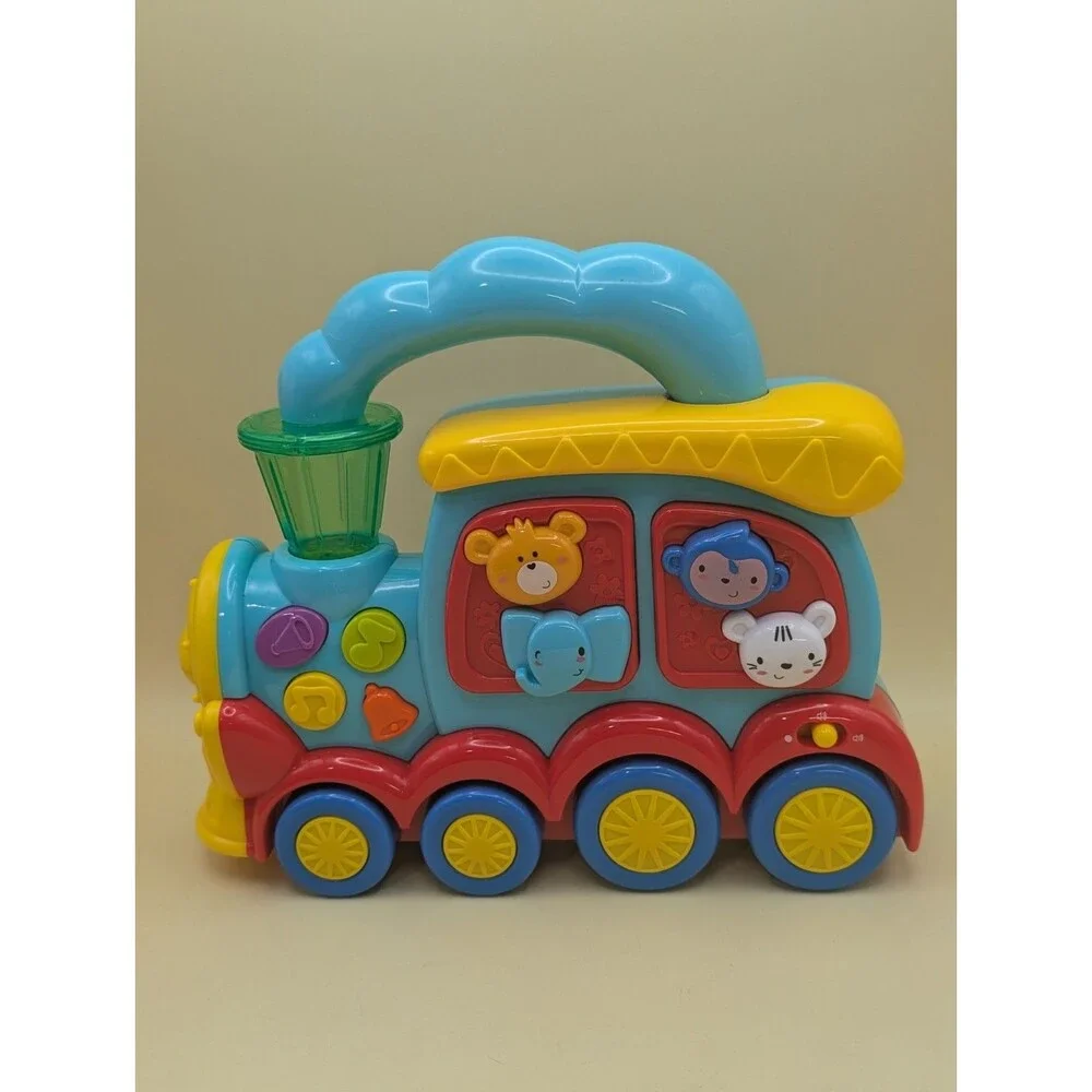 Big Steps Musical Baby Animal Train Toy Light Up Sound Interactive Toddler Choo